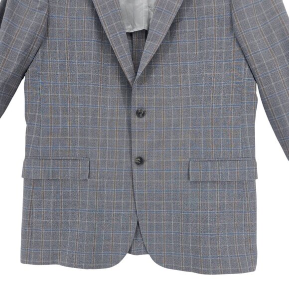 BROOKS BROTHERS Madison Fit Reda 1865 BrooksCool Blazer Jacket Plaid EUC 42R - Picture 2 of 10